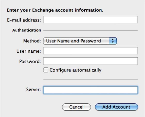 configure outlook on mac for exchange configure outlook on mac for exchange